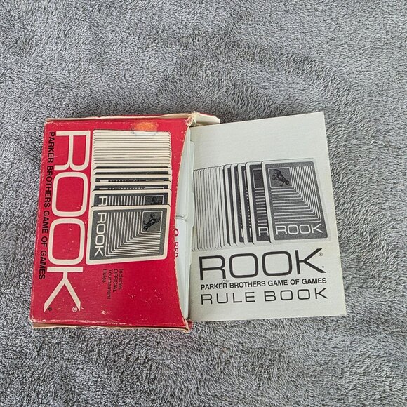 Vintage Rook Card Game 1972 Parker Brothers Red Box Complete With Instructions - Picture 5 of 6